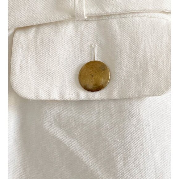 Chloe SS06 Linen Cotton Skirt Naturel FR40 Made in France - Picture 9 of 12